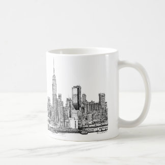 Caneca De Café Tinta da skyline de New York