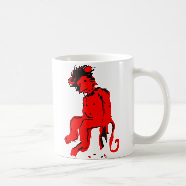 Caneca De Café tinta de macaco emo (Direita)