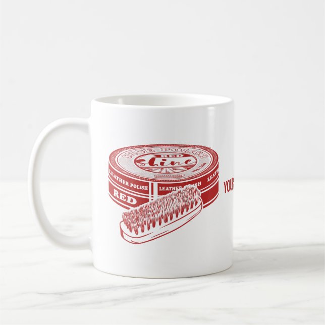 Caneca De Café Tinta de polimento do calçado vermelho (Esquerda)