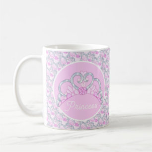 Caneca De Café Tinta e Silver Tiara Mug Personalizáveis