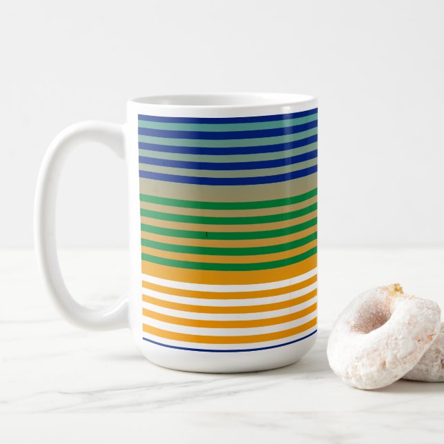 Caneca De Café Tinta Moderna em Escala (Com Donut)