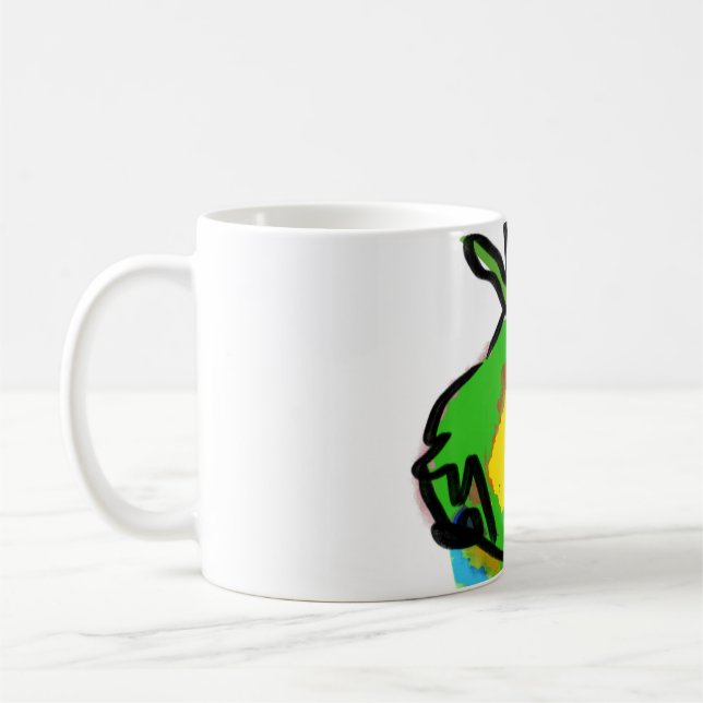 Caneca De Café Tinta seca do abacaxi (Esquerda)