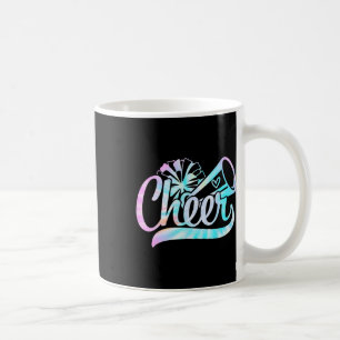 Caneca De Café Tinta Tie Dye Cheerleading Para Esquadrão de Cheer