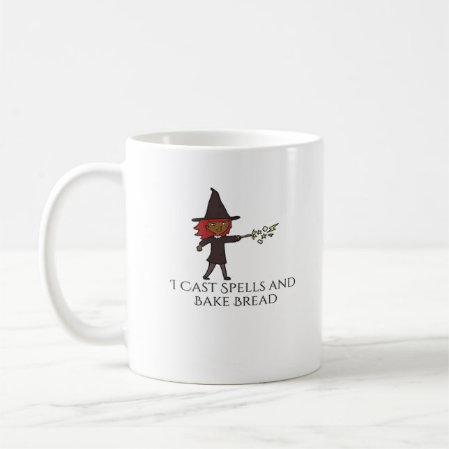 Caneca De Café Tinta Whimsigoth - Florestas Místicas, Luas e Magi (Esquerda)