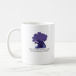 Caneca De Café Tinta Whimsigoth - Florestas Místicas, Luas e Magi