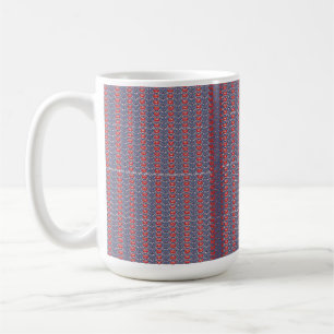 Caneca De Café Tintas vermelhas e cor de laranja se misturam, cri