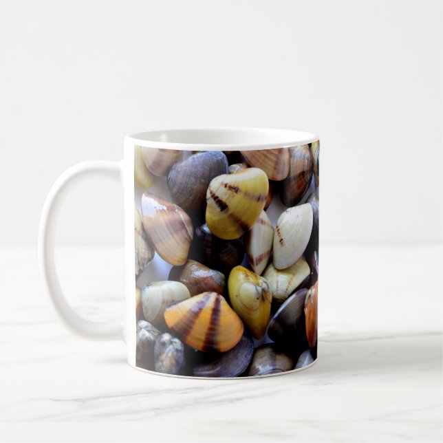 Caneca De Café Tiny Colorful Clam Shelg (Esquerda)