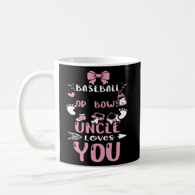 Caneca De Café Tio Baseball Ou Arcos Tio Te Ama Garota (Esquerda)