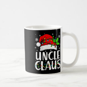 Caneca De Café Tio Claus Natal Lights Pajama Family Matchin