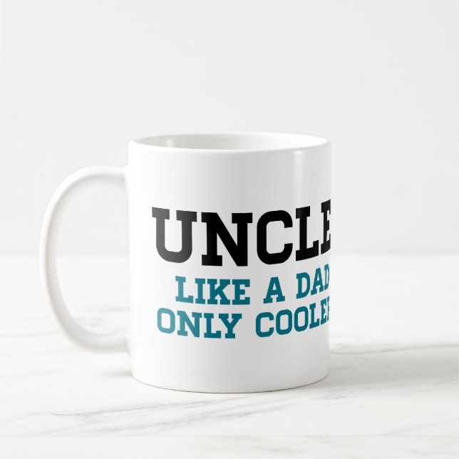 Caneca De Café Tio, como um pai, somente mais fresco (Esquerda)