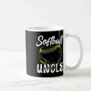 Caneca De Café Tio de Softbol Para Homens Família Correspondente
