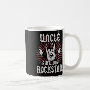 Caneca De Café Tio do aniversariante rockstar combinando com roqu