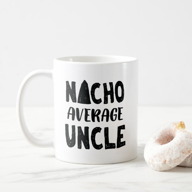 Caneca De Café Tio médio Mexicano Comida Engraçado do Nacho (Com Donut)
