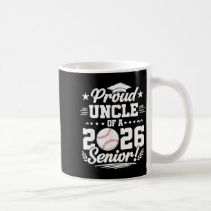 Caneca De Café Tio orgulhoso de um graduado em beisebol sênior de