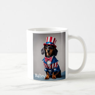 Caneca De Café Tio Personalizado Sam Dachshund Mug