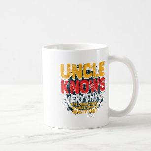 Caneca De Café Tio Sabe Tudo Engraçado Tio Dia de os pais Gif