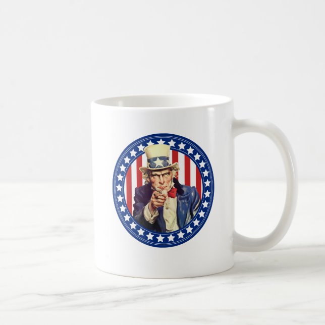 Caneca De Café Tio Sam Stars and Stripes (Direita)