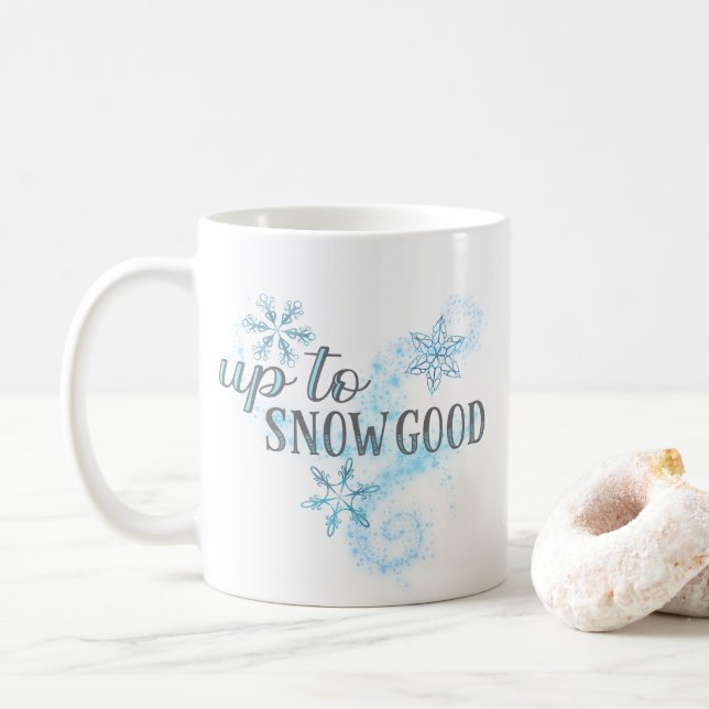 Caneca De Café Típica De Férias De Inverno Engraçado Para A Neve (Com Donut)