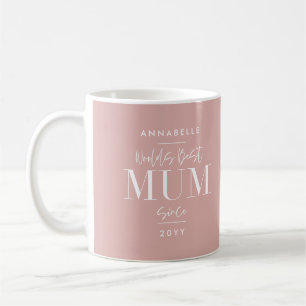 Caneca De Café Típica de mãe moderna, cor-de-rosa