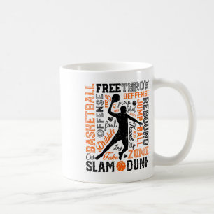 Caneca De Café Típica de Slam Dunk do Sketplayer do Word Art Vint