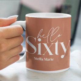 Caneca De Café Típica mínima moderna — 60 anos