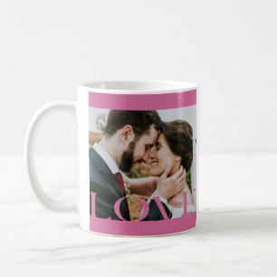 Caneca De Café Típico LOVE Frame Design de Lovers