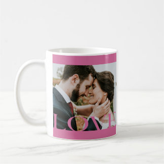 Caneca De Café Típico LOVE Frame Design de Lovers