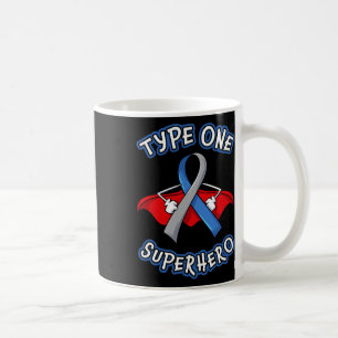 Caneca De Café Tipo 1 Diabetes Super Herói Consciência Dedada Dia