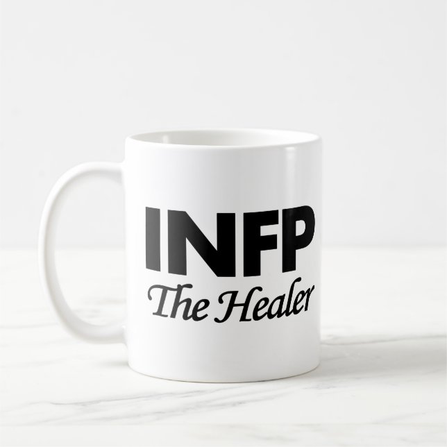 Caneca De Café Tipo de personalidade INFP | o curandeiro (Esquerda)