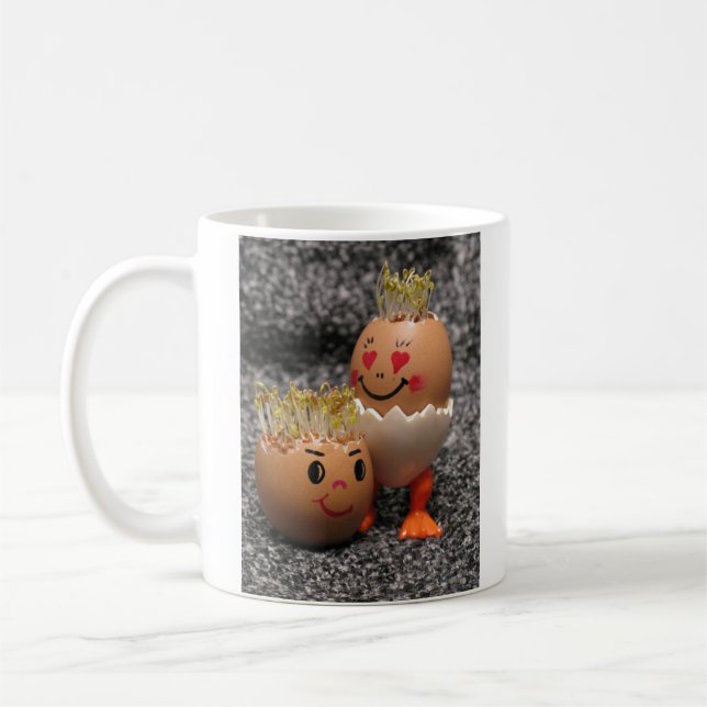 Caneca De Café Tipo Pai Como Son 11 oz Clássica Mug Eggmen (Esquerda)