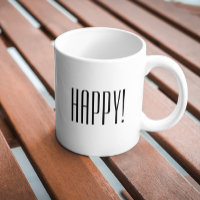 Tipografia Branca Preta e Quitação Feliz