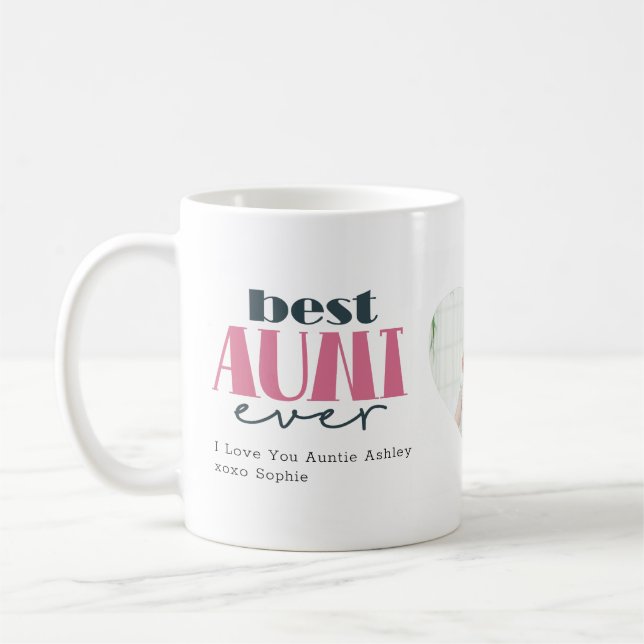 Caneca De Café Tipografia da Melhor Tia Ever (Esquerda)