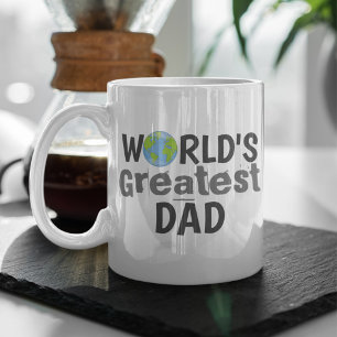 Caneca De Café Tipografia da Tendência Moderna do Maior Pai do Mu