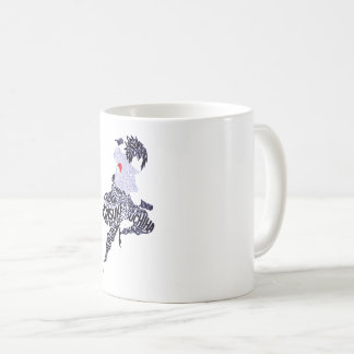 Caneca De Café Tipografia de Anime Sasuke