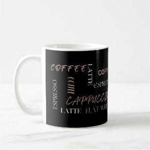 Caneca De Café Tipografia de Café Estilo Moderno de Barista Prese