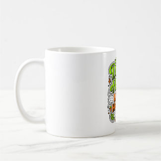 Caneca De Café Tipografia de Pickleball Dink Hard Rir Mais Forte