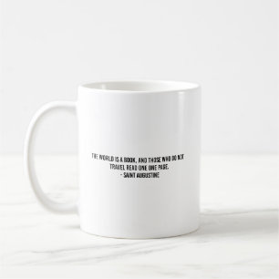 Caneca De Café Tipografia de viagem pelo mundo