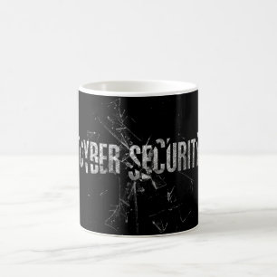 Caneca De Café Tipografia de Vidro Silver Legal de Segurança Cib