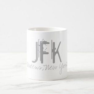 Caneca De Café Tipografia do aeroporto JFK New York