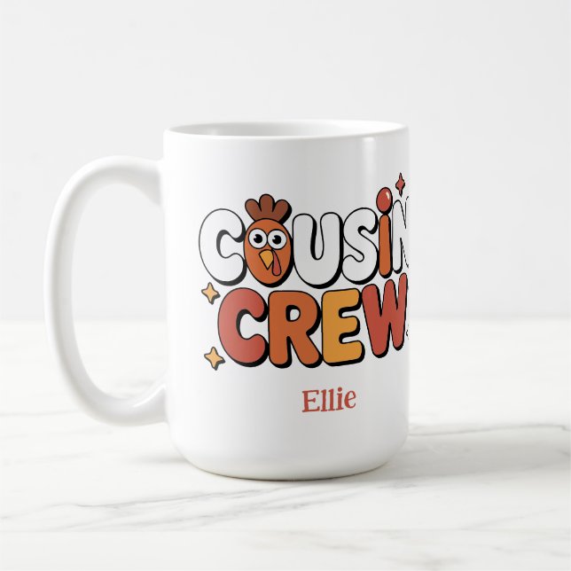 Caneca De Café Tipografia do Cousin Crew (Esquerda)