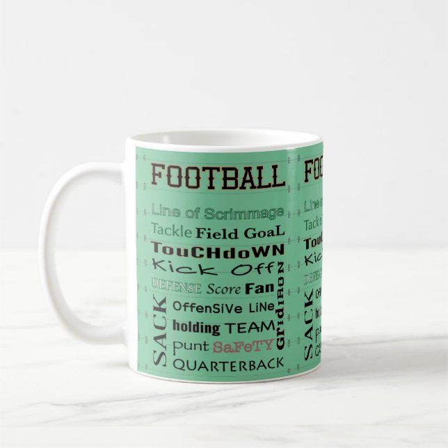 Caneca De Café Tipografia do FUTEBOL (Esquerda)
