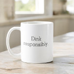 Caneca De Café Tipografia Engraçado Pickleball Simples Minimalist<br><div class="desc">Aproveite o seu café com um toque de humor com a Tigre de Picelo Engraçada, Simples Mínima de Café. Esta caneca de na moda apresenta um design limpo e minimalista com ditados de picleball espirituosos que trazem um sorriso ao seu rosto. Feito de cerâmica de alta qualidade, é perfeito para...</div>