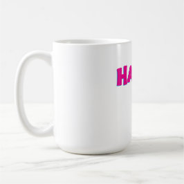 Caneca De Café Tipografia FELIZ – Design de Vibrações Positivas e