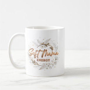 Caneca De Café Tipografia Floral Botânica