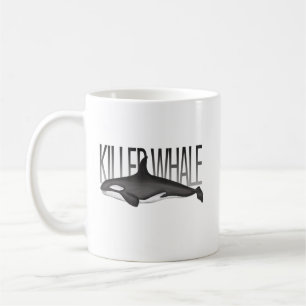 Caneca De Café Tipografia Minimalista de Baleia Oceânica Moderna