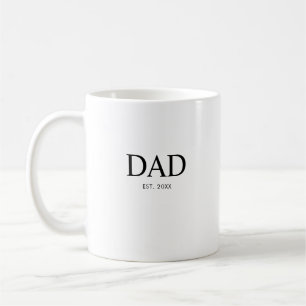 Caneca De Café Tipografia Moderna Pai Fundado