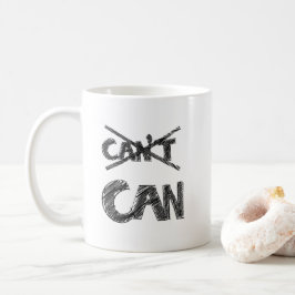 Caneca De Café Tipografia Motivacional – “Eu Posso” Positivo 
