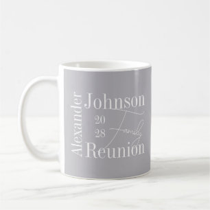Caneca De Café Tipografia Personalizada da Reunião Familiar Moder