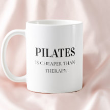 Tipografia Preta Moderna Citação Engraçada Pilates