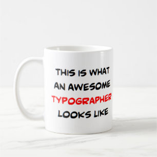 Caneca De Café tipógrafo, incrível